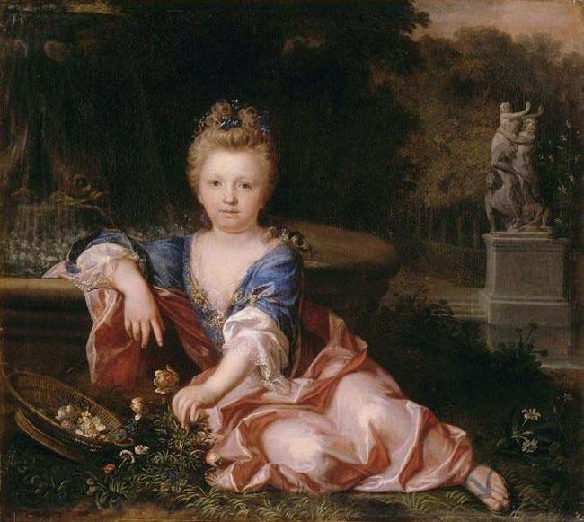 Alexis Simon Belle Portrait of Mariana Victoria of Spain fiancee of Louis XV Spain oil painting art